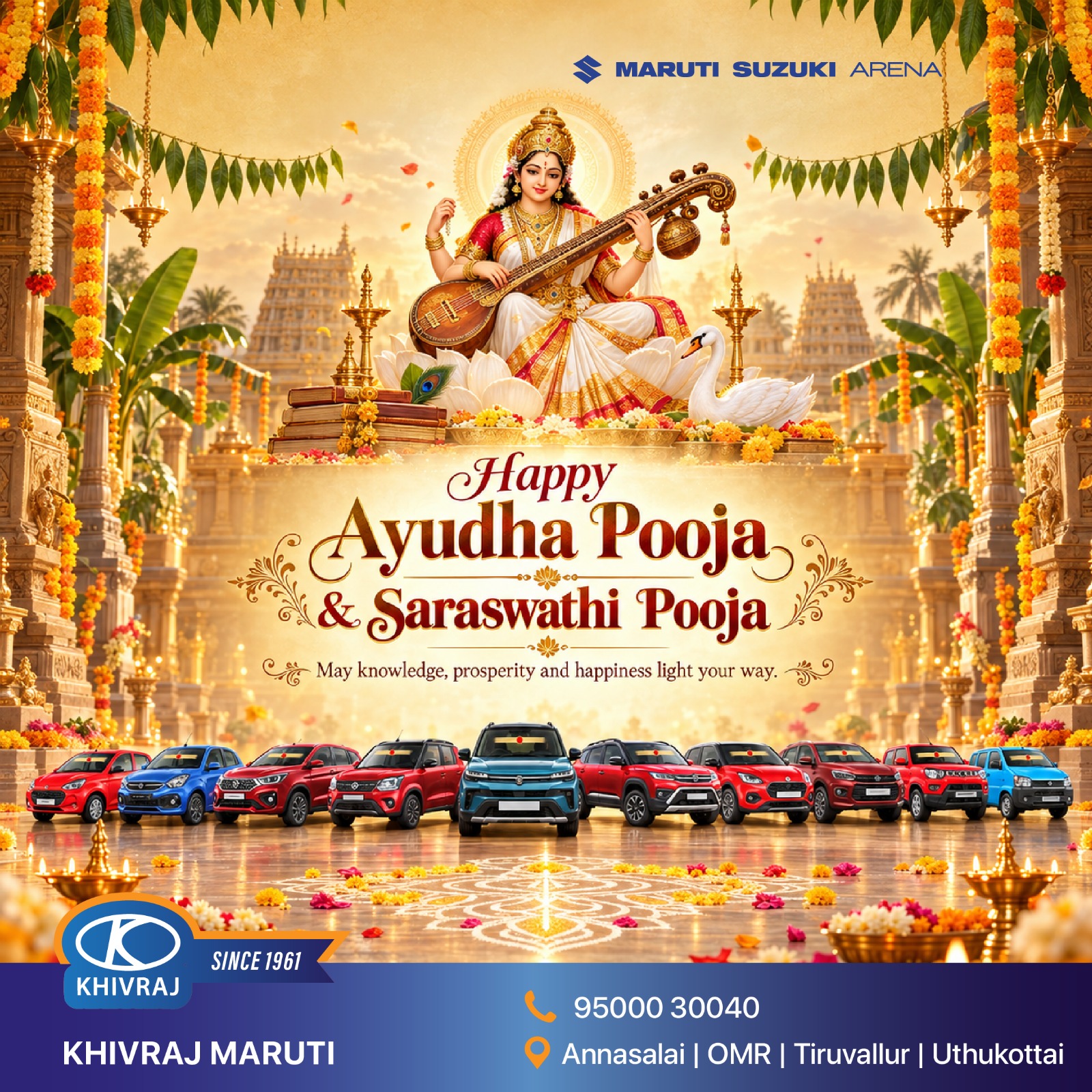 Happy Ayudhapooja Oct'26 - Khivraj Motors 